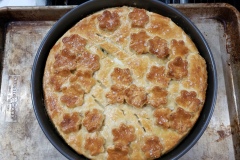 chicken, leak and tarragon pie